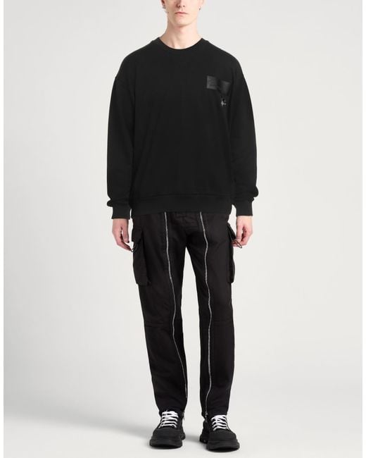 Dolce & Gabbana Black Sweatshirt Cotton, Elastane for men