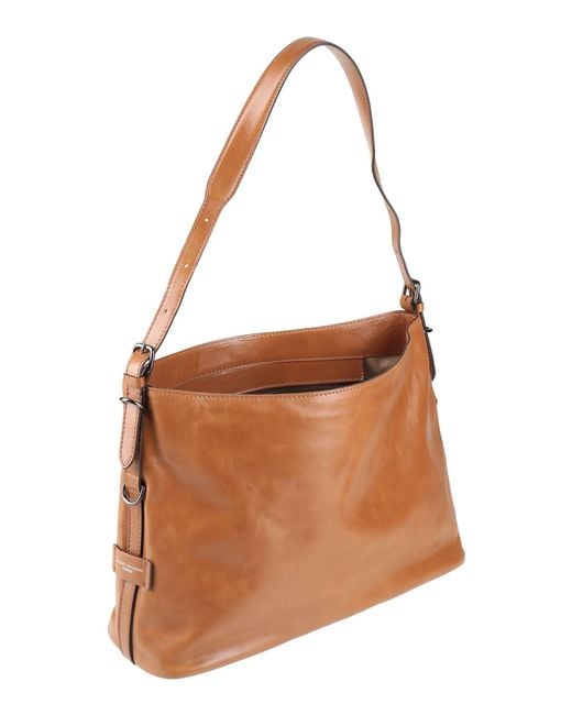 Gianni Chiarini Brown Shoulder Bag Leather