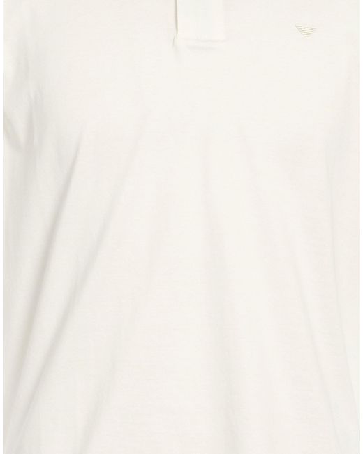 Emporio Armani White Polo Shirts for men