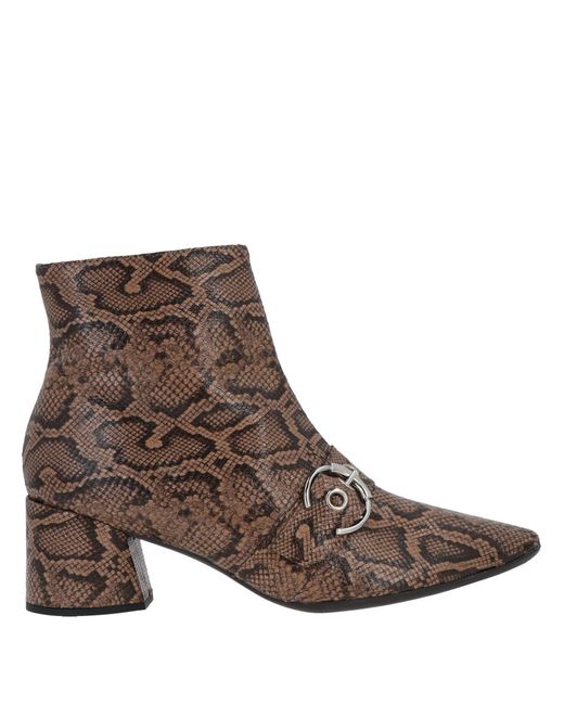 Wonders Brown Ankle Boots