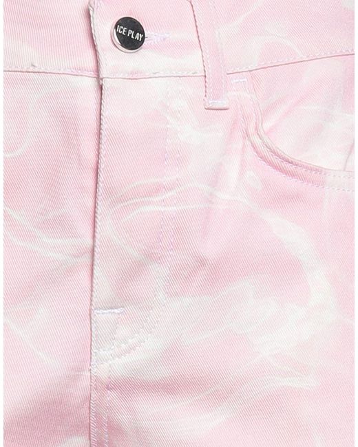 Ice Play Pink Pants Cotton, Elastane