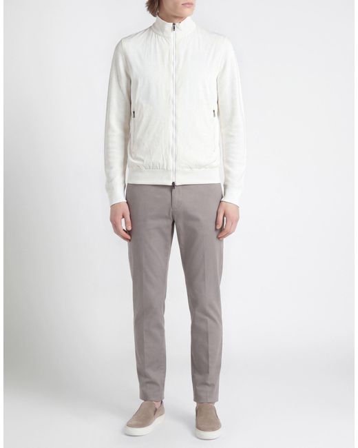 Herno White Ivory Jacket Cotton, Polyamide for men