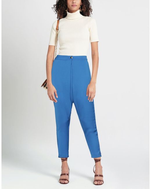 Denny Rose Blue Pants Polyester