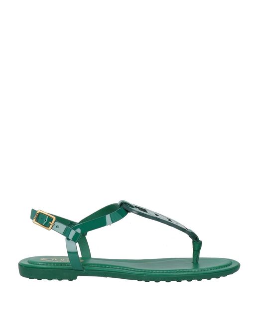 Tod's Green Thong Sandal