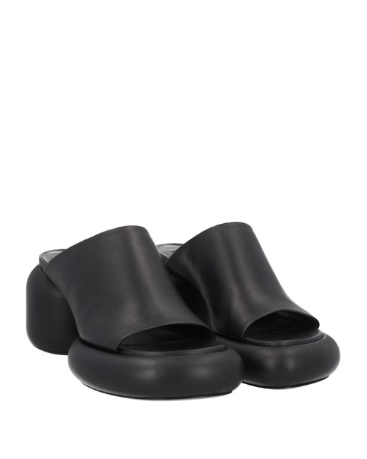 Jil Sander Black Sandals