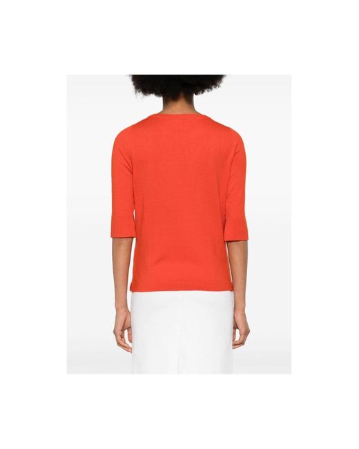 Allude Red Pullover