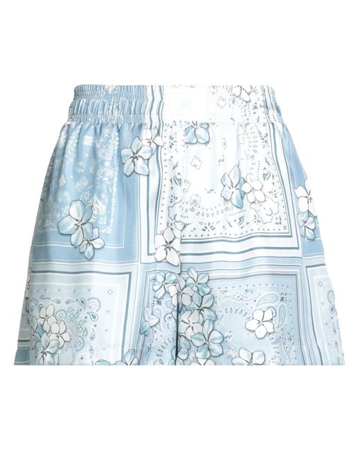 Amiri Blue Sky Shorts & Bermuda Shorts Silk