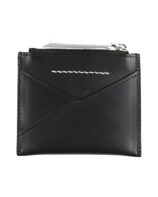 MM6 by Maison Martin Margiela Black Coin Purse Leather for men