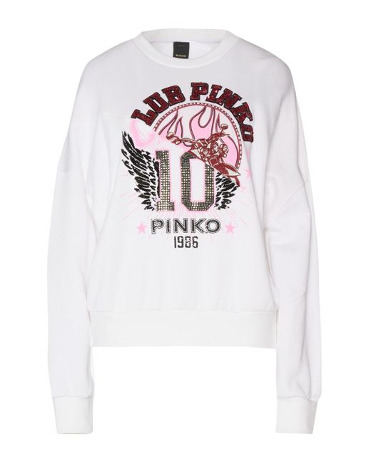 Pinko White Sweatshirt