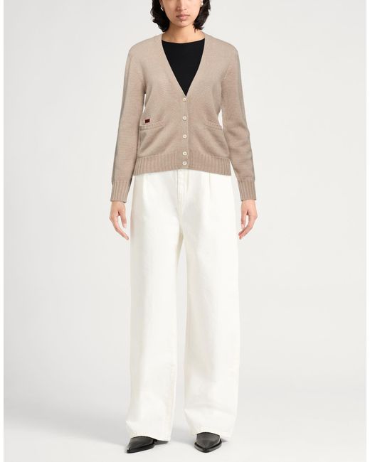Agnona Natural Taupe Cardigan Cashmere