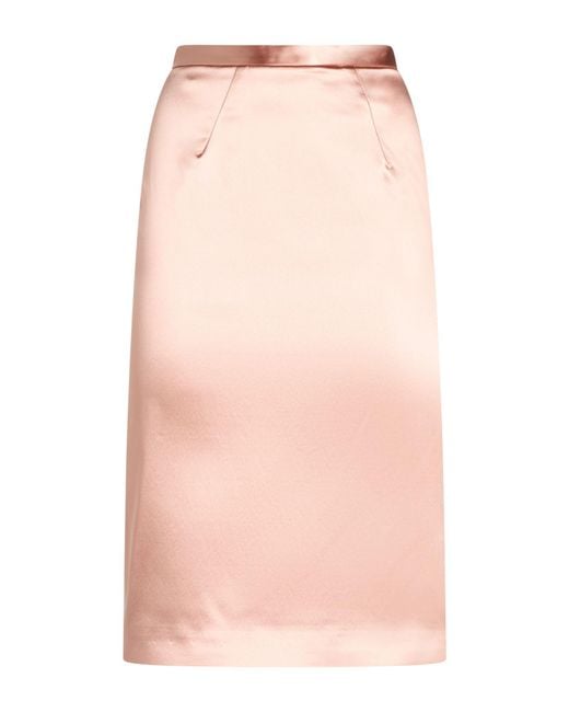 Elisabetta Franchi Pink Midi Skirt Acetate, Polyamide, Elastane