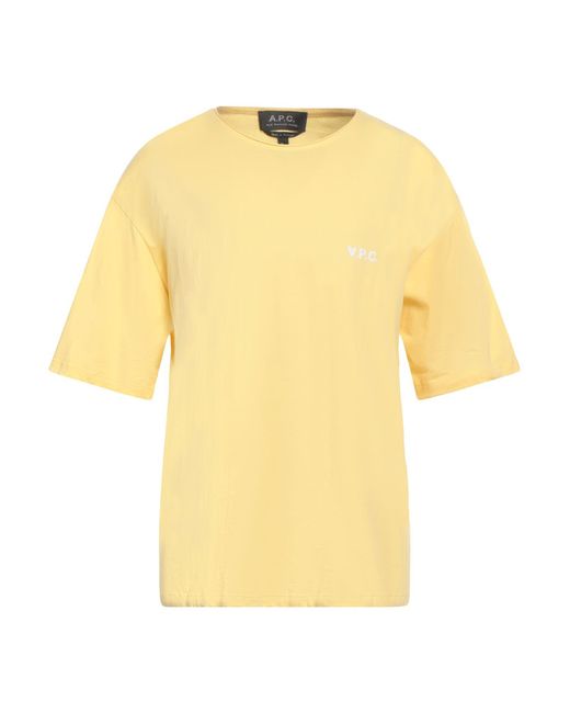 A.P.C. Yellow T-shirt for men