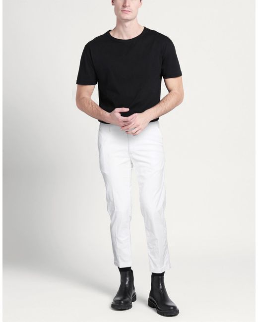 RE_HASH White Pants Cotton, Elastane for men