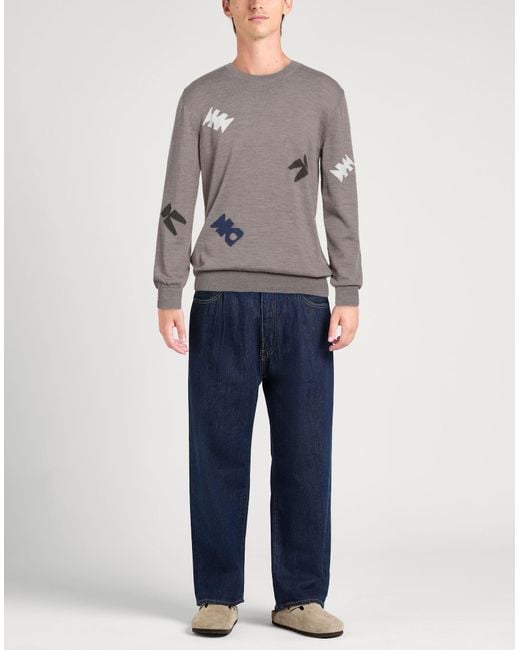 Zanone Gray Sweaters for men