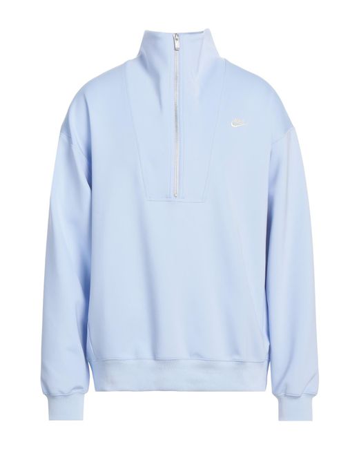 Nike Blue Sweatshirt Polyester, Elastane for men