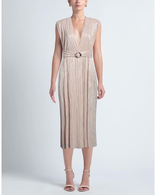 Sabina Musayev Natural Midi Dress