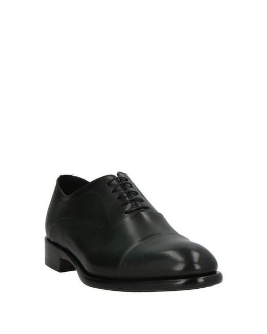 Doucal's Black Lace-Up Shoes for men