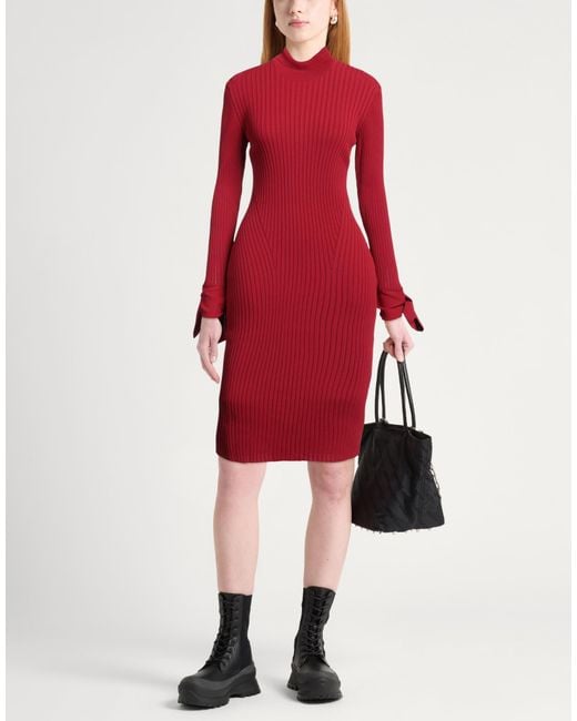 AMI Red Midi Dress