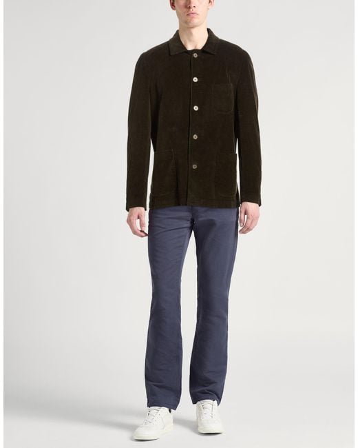 Santaniello Black Blazer Cotton for men