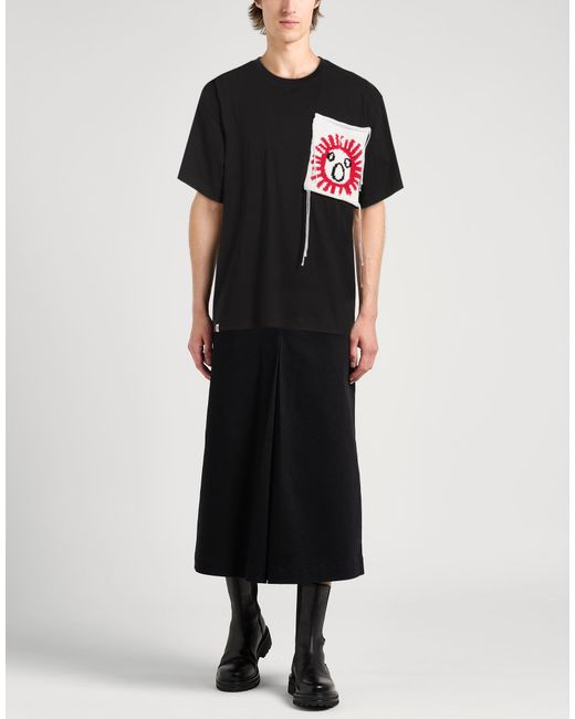 Charles Jeffrey Black T-Shirt Organic Cotton for men