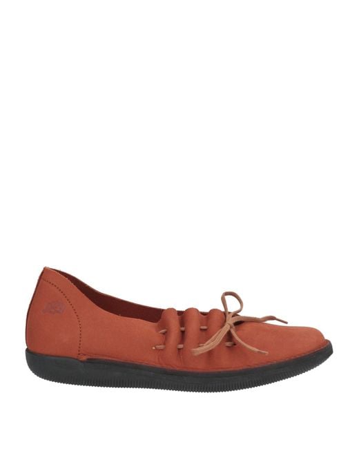 Loints of Holland Brown Ballet Flats Leather