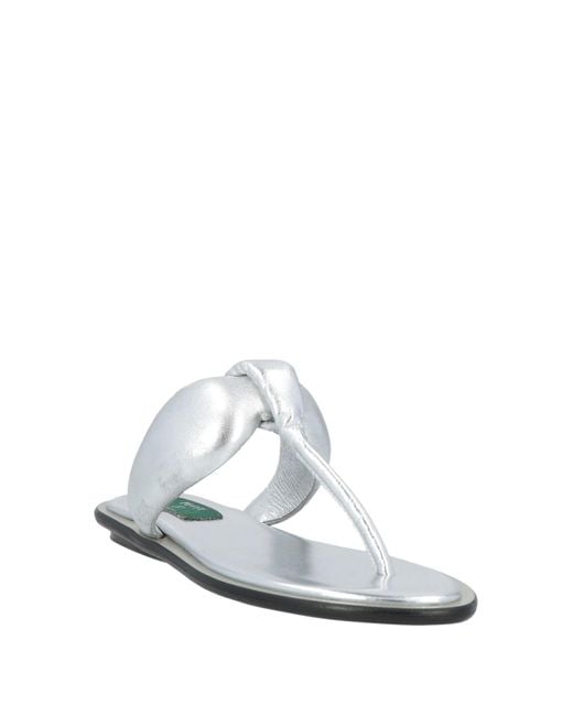Emilio Pucci White Thong Sandal