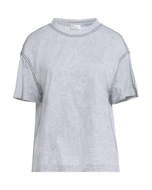 Brunello Cucinelli Gray T-shirts