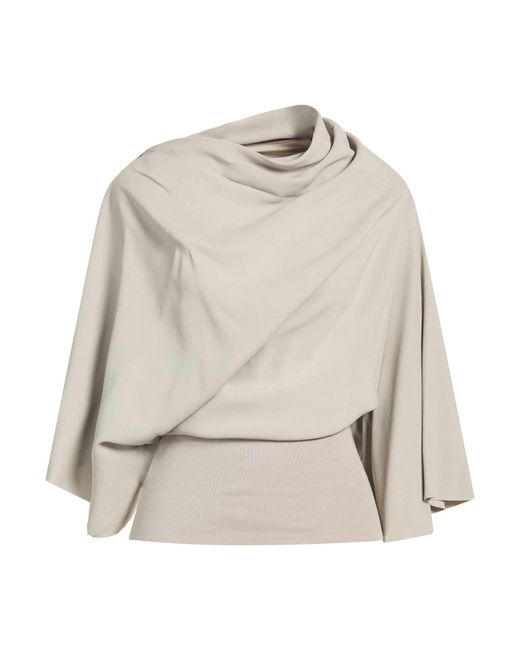 Rick Owens Natural Top Viscose, Acetate, Cotton