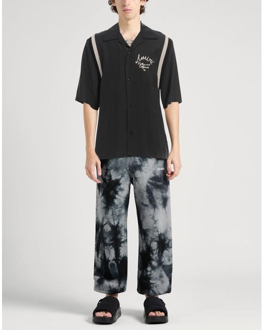 Amiri Black Shirt Viscose, Polyester, Cotton, Polyamide, Elastane for men
