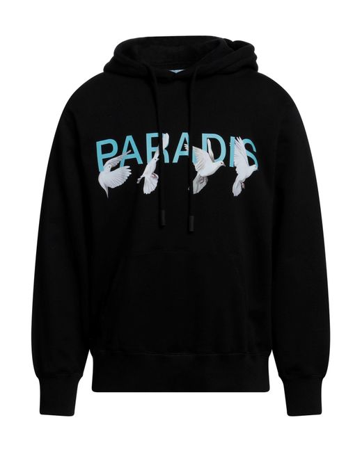 3.PARADIS Black Sweatshirt for men