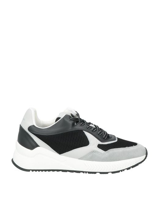 Cerruti 1881 White Sneakers Leather, Textile Fibers for men