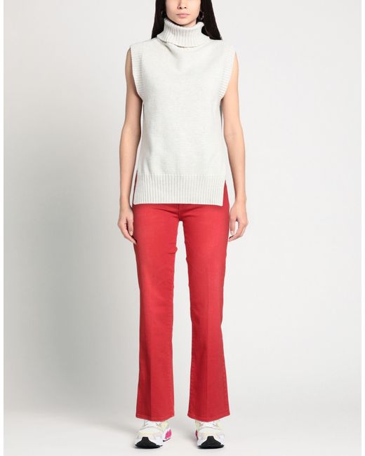 PS. DON'T FORGET ME Red Pants Cotton, Elastane