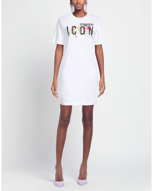 DSquared² White Mini Dress