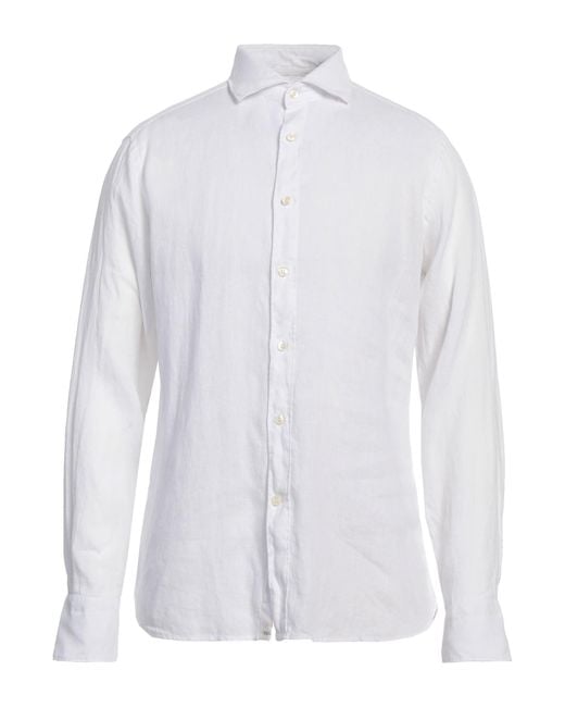 Camisa Tintoria Mattei 954 de hombre de color White