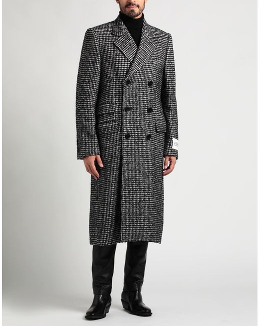 Manteau long Dolce Gabbana pour homme en coloris Gris Lyst