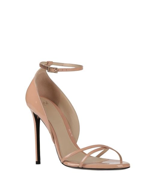 ALEVI White Blush Sandals Soft Leather