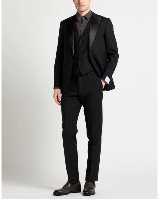 Caruso Black Suit for men