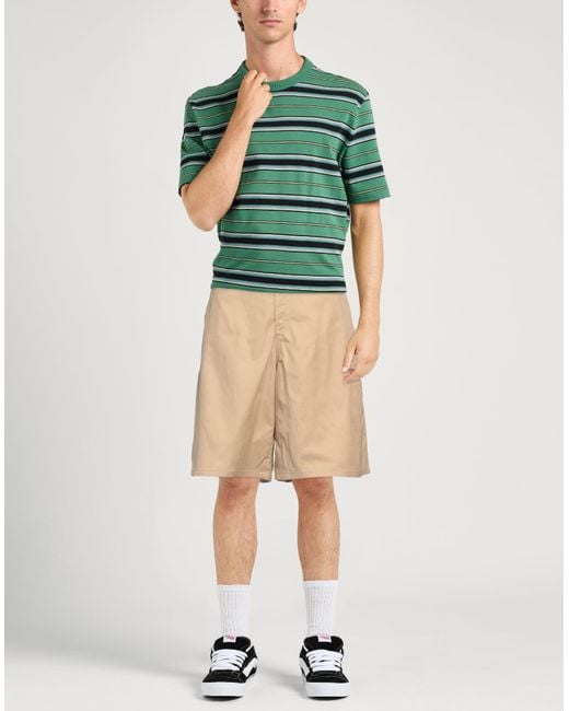 MM6 by Maison Martin Margiela Natural Camel Shorts & Bermuda Shorts Cotton for men