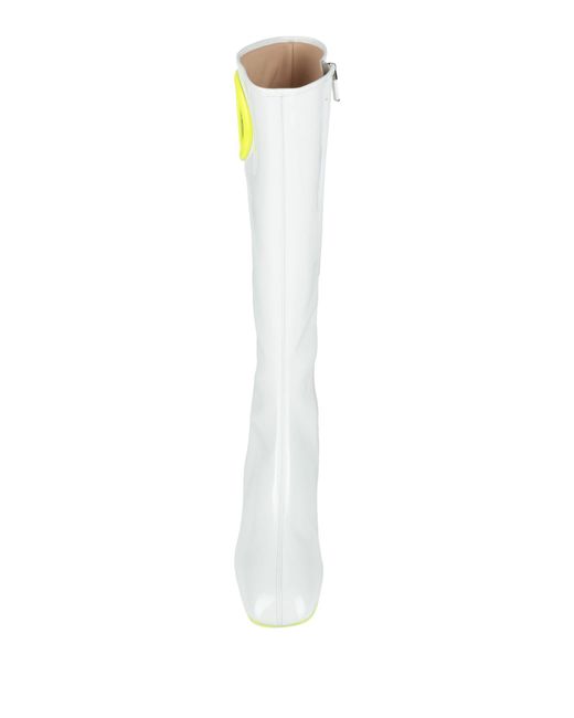 Dior White Boot Leather