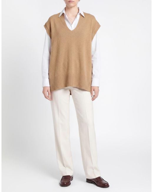 Roberto Collina Brown Camel Sweater Merino Wool
