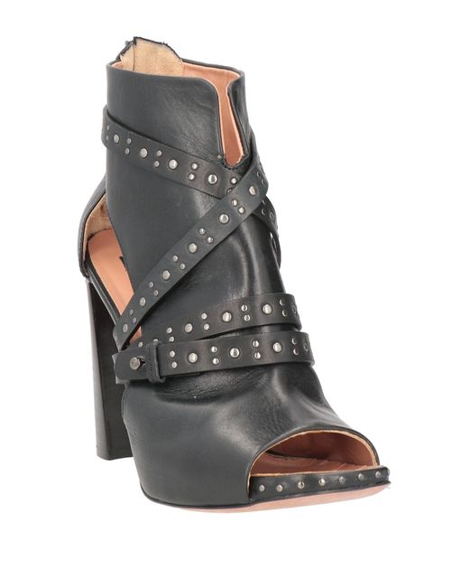 Malloni Gray Ankle Boots