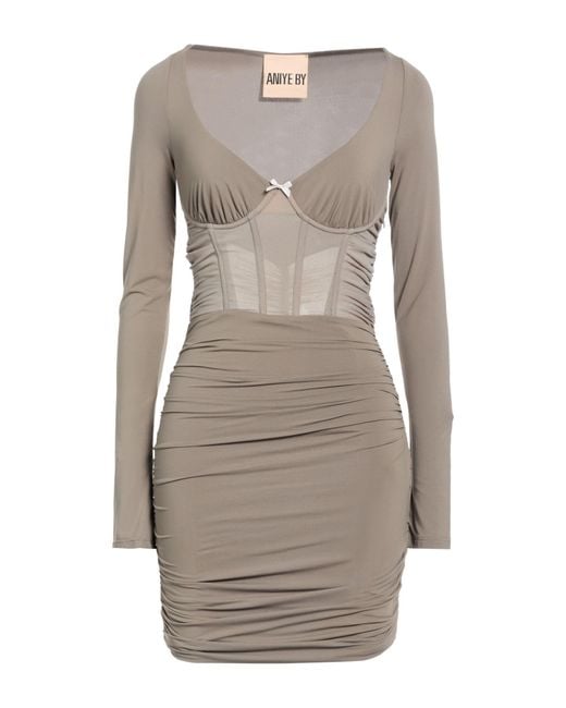 Aniye By Gray Mini Dress Polyamide, Elastane