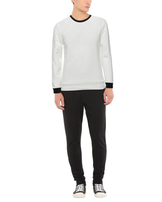 Brian Dales White Sweatshirt Cotton for men