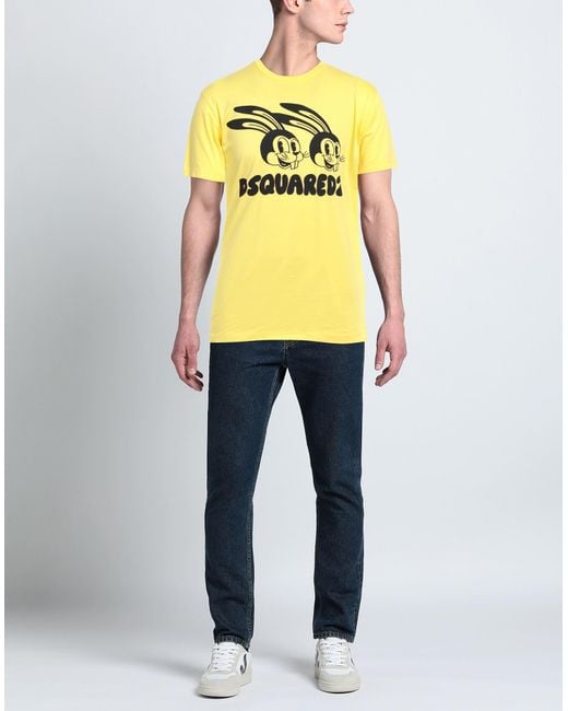 DSquared² Yellow T-shirt for men