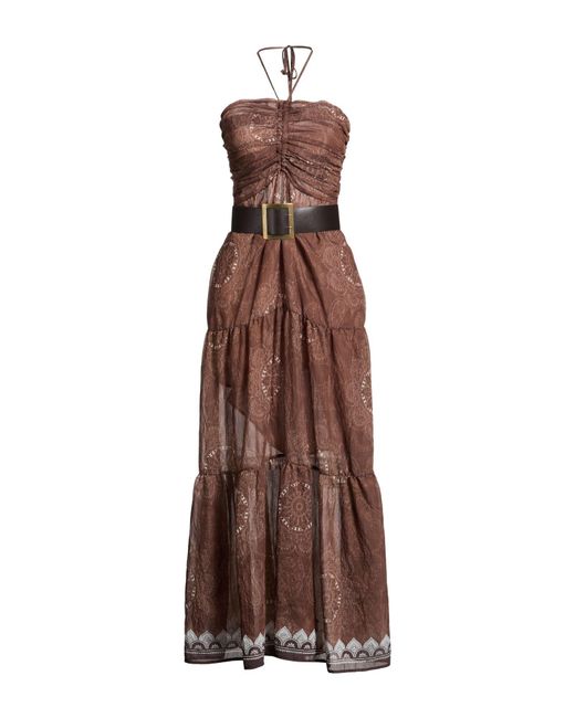 ViCOLO Brown Maxi Dresses