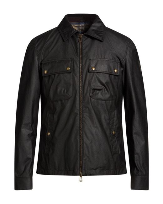 Belstaff Black Jacket Cotton for men