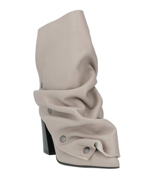 Marc Ellis Gray Light Ankle Boots Leather