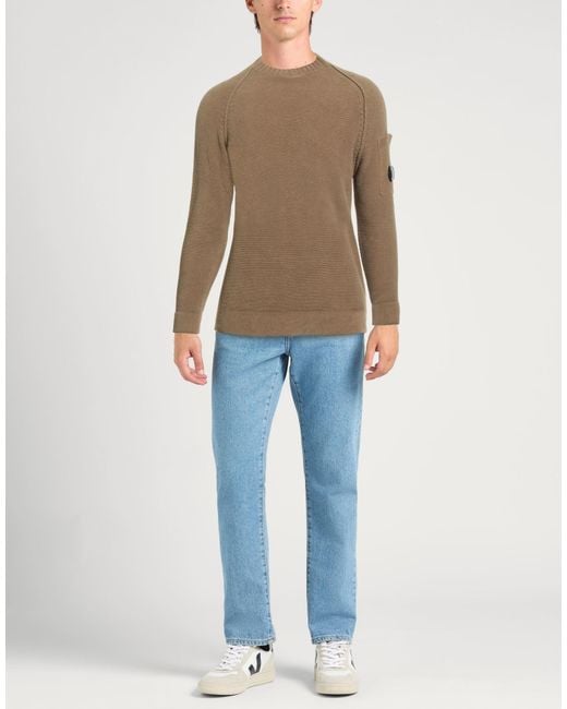 C P Company Brown Military Sweater Cotton for men