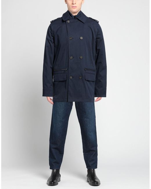 Michael Kors Blue Overcoat & Trench Coat for men