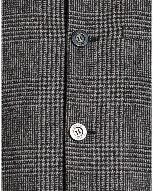 Iceberg Gray Charcoal Jacket Wool, Polyester, Nylon for men